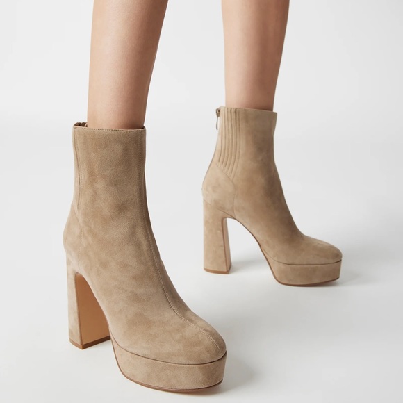 Steve Madden Orlie Taupe Suede Boots - Brand New - Picture 4 of 4